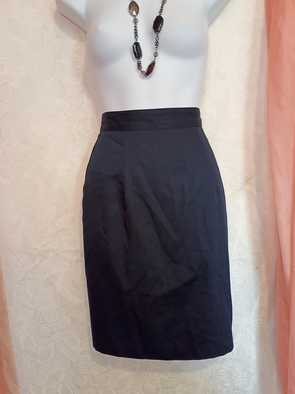 Smart Parts Tailored Navy Pencil Skirt - Sleek Women's Design Sz 5